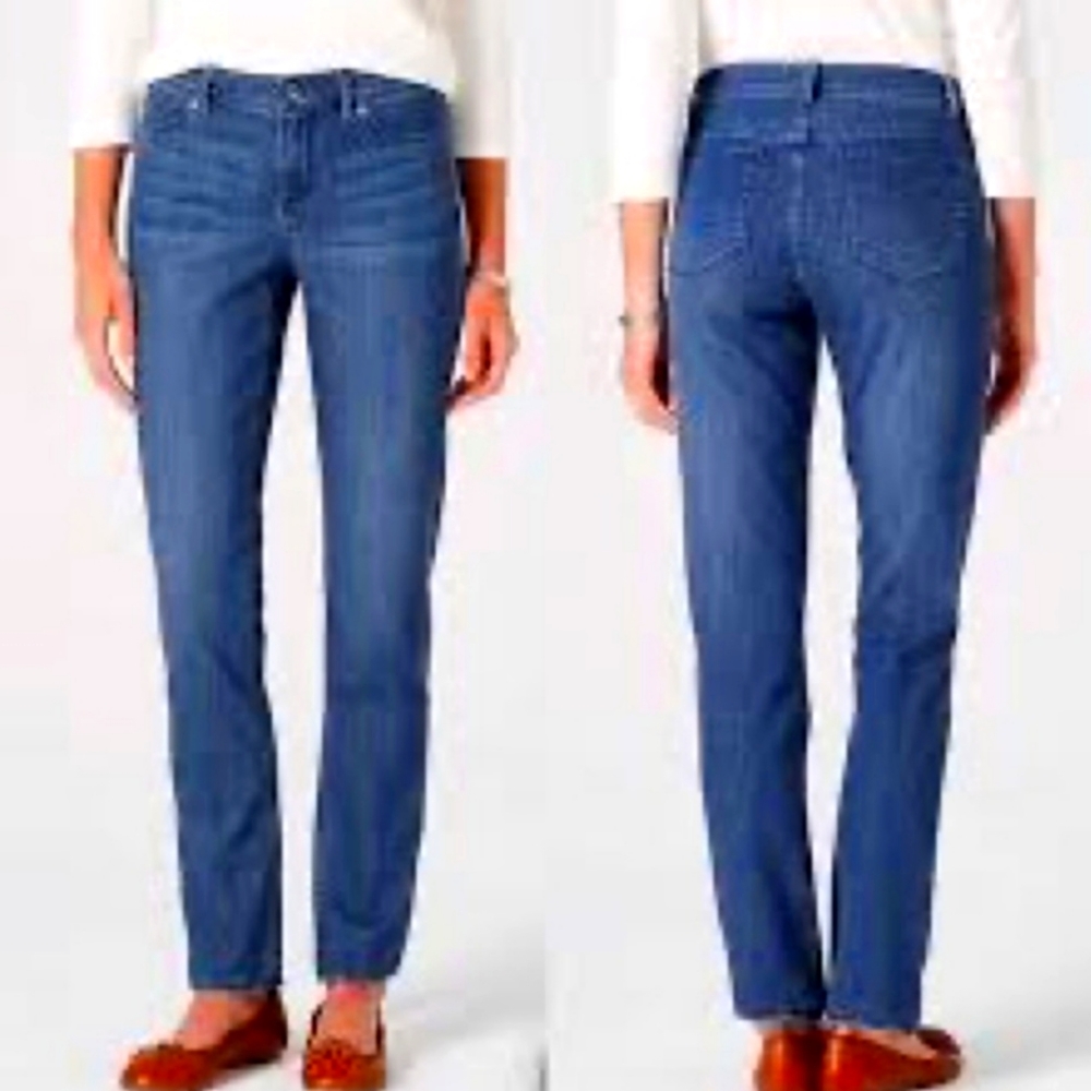 J. Jill Jeans Womens 10 Petite Tried And True Fit Slim Ankle Jeans